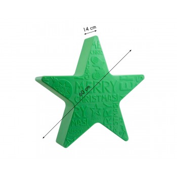 Heldere Ster Vrolijk Kerstmis 60 cm 32493W 8 Seizoenen Design