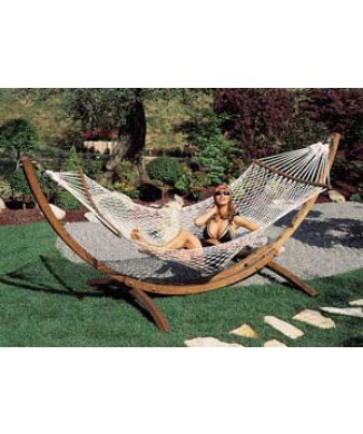 GELAMINEERDE HOUTEN STEUN IN DOOS MET HANGMAT A1169 F6 HAMMOCK-NEST ARMCHAIR-NETWORK