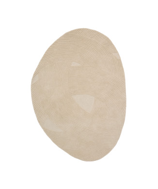 Domm beige wollen vloerkleed 160 x 230 cm