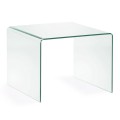 Burano salontafel 60 x 60 cm transparant