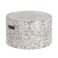 Jenell salontafel van wit terrazzo, Ø 52 cm