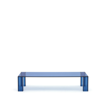 Adularia salontafel van gehard glas