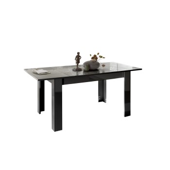 MIRO tafel 137x90 cm + 48 cm, zwarte kleur