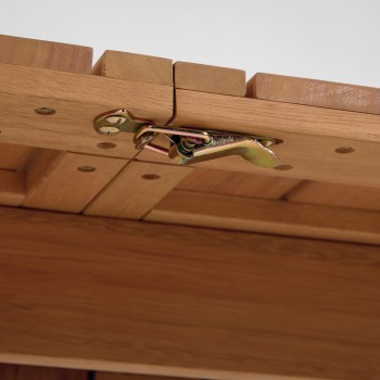 Hanzel uitschuifbare buitentafel van massief eucalyptushout 183 (240) x 100 cm FSC 100%