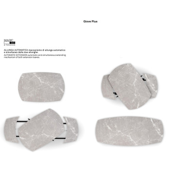 Giove 140 uitschuifbare tafel van CONNUBIA