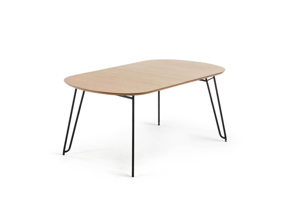Novac uitschuifbare tafel 140 (220) x 90 cm, naturel eikenfineer