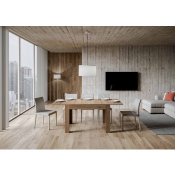 Bibi Tafel - Uitschuifbare Tafel 90x120/180 cm Bibi Witte Spatel