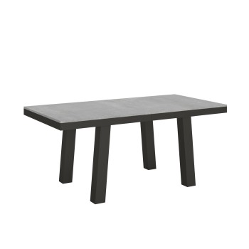 Bridge Evolution Tafel - Uitschuifbare Tafel 90x180/284 cm Bridge Evolution Wit Essen Antraciet Frame