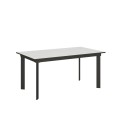 Uitschuifbare tafel 90x160/220 cm met Cumar antraciet frame