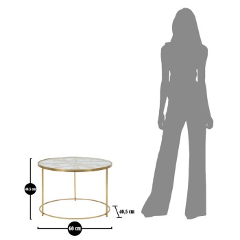 SALONTAFEL MET VLINDERMOTIEF