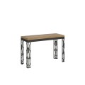 Ghibli Double uitschuifbare tafel 120x45/90 cm met antraciet frame