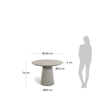 Itai betonnen tafel Ø 120 cm