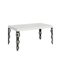 Karamay uitschuifbare tafel 80x160/244 cm met antraciet frame