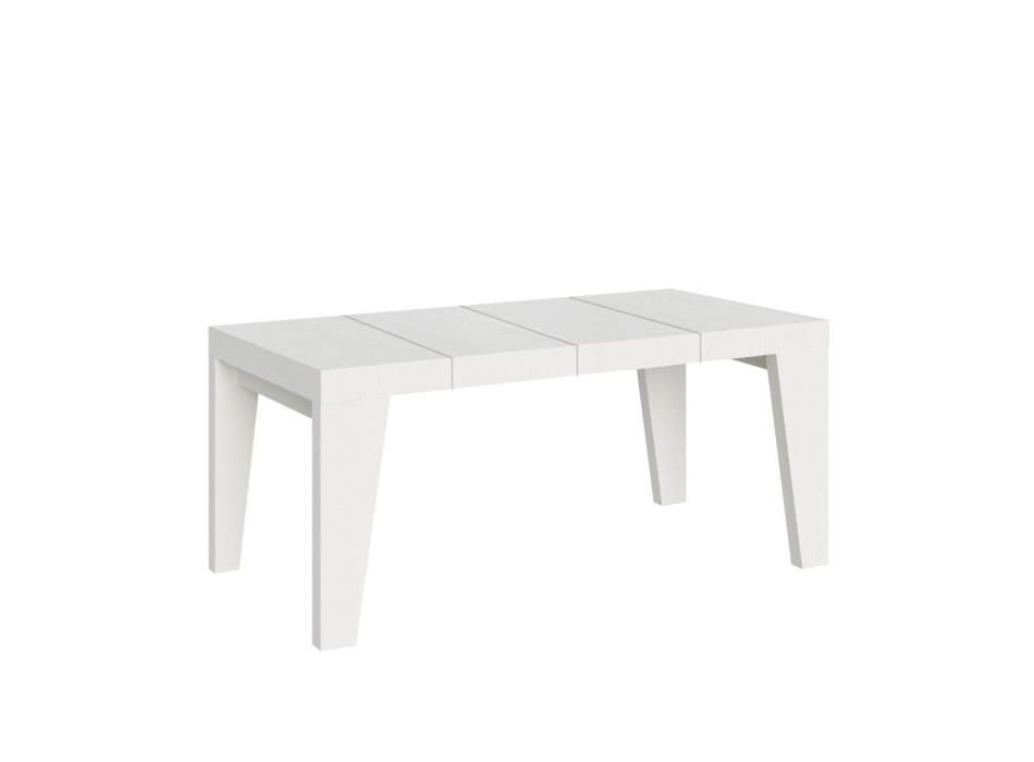 Naxy Premium Tafel D.90 - Uitschuifbare tafel 90/246x90 cm Naxy Premium wit essenhout