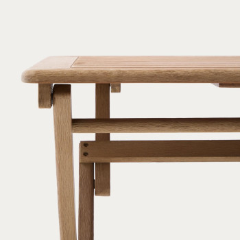 Dandara klaptafel van massief acaciahout, 66 x 66 cm, 100% FSC-gecertificeerd.