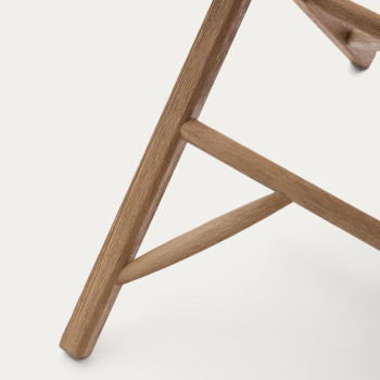 Dandara klaptafel van massief acaciahout, 66 x 66 cm, 100% FSC-gecertificeerd.