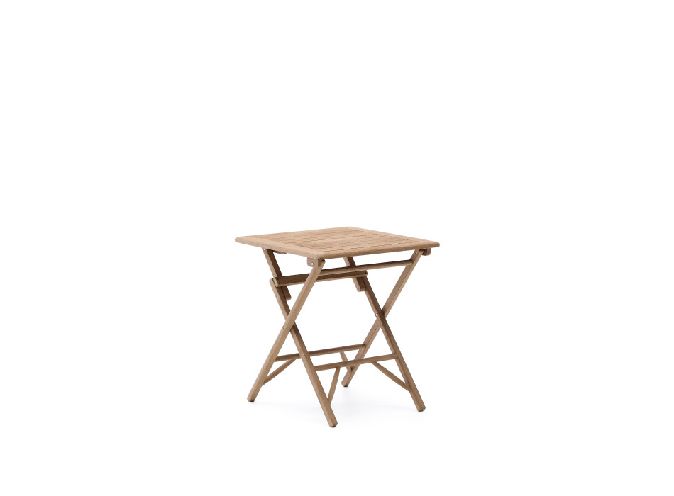 Dandara klaptafel van massief acaciahout, 66 x 66 cm, 100% FSC-gecertificeerd.