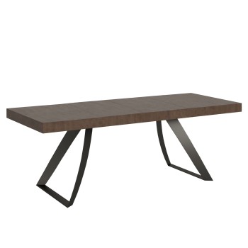 Proxy Premium Antraciet Tafel - Uitschuifbare Tafel 90x160/264 cm Proxy Premium Wit Essen Antraciet Frame