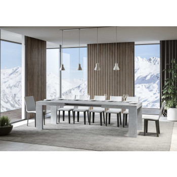 Roxell Tafel P.90 - Uitschuifbare tafel 200/304x90 cm Roxell Wit Essen