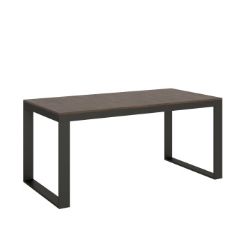 Tecno Evolution Tafel P.90 - Uitschuifbare tafel 180/440x90 cm. Tecno Evolution frame van wit essenhout en antracietkleurige poten.