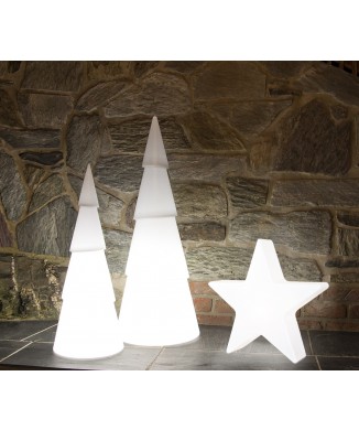 Okrągłe świecące drzewo 100 cm 32389W Wzór na 8 pór roku