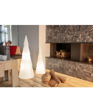 Okrągłe świecące drzewko 55 cm 32419W Wzór na 8 pór roku