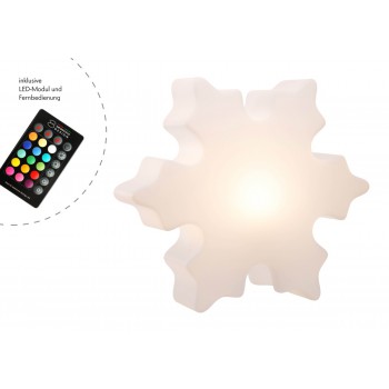 Kryształ śnieżny Luminous 40 cm 32065W Wzór na 8 pór roku