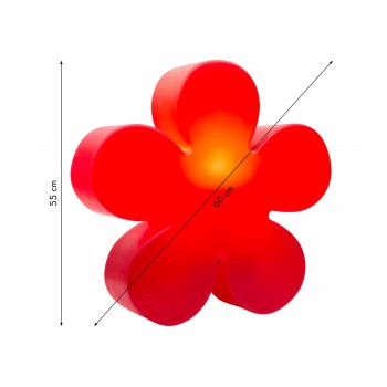 Świecący kwiat 40 cm 32404W Wzór 8 pór roku