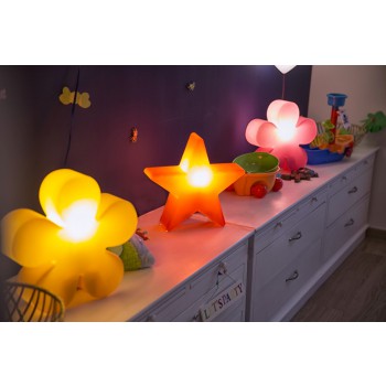 Świecący kwiat 40 cm 32404W Wzór na 8 pór roku