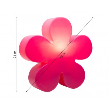Świecący kwiat 40 cm 32404W Wzór na 8 pór roku