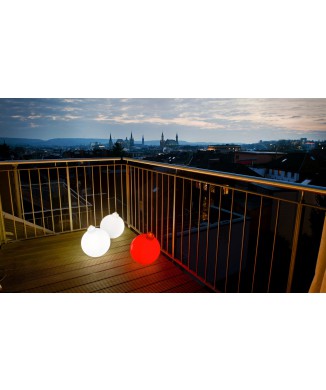 Świecąca bombka świąteczna 33 cm 32374W Wzór 8 pór roku