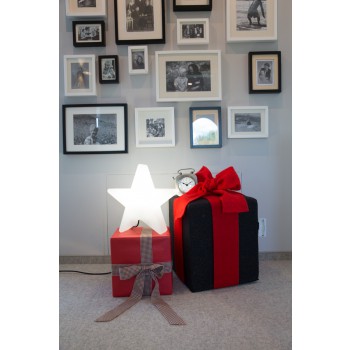 Świecąca Gwiazda 40 cm 32349W Wzór na 8 pór roku