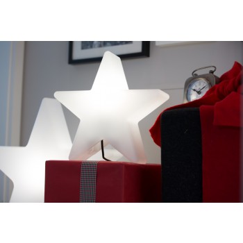 Świecąca Gwiazda 40 cm 32349W Wzór na 8 pór roku