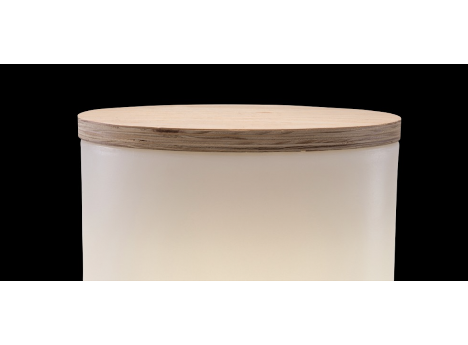 Drewniany blat 37 cm (na bęben) 13008 Wzór 8 pór roku