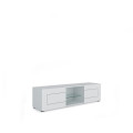 Suporte para TV Elios com 2 portas e compartimento aberto, 150x40x40 cm 