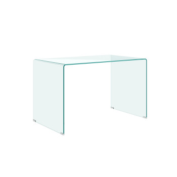  Mesa de vidro curvado, 120x70x75 cm