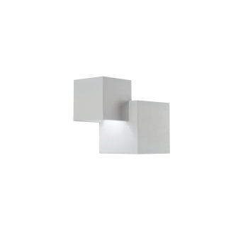 Luminária de parede Rubik branca 2XG9 19,5 x 11,5 x 16 cm
