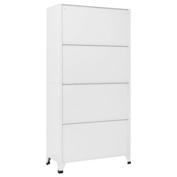Armário para chaves VidaXL com 6 compartimentos, em aço, 90x45x180 cm