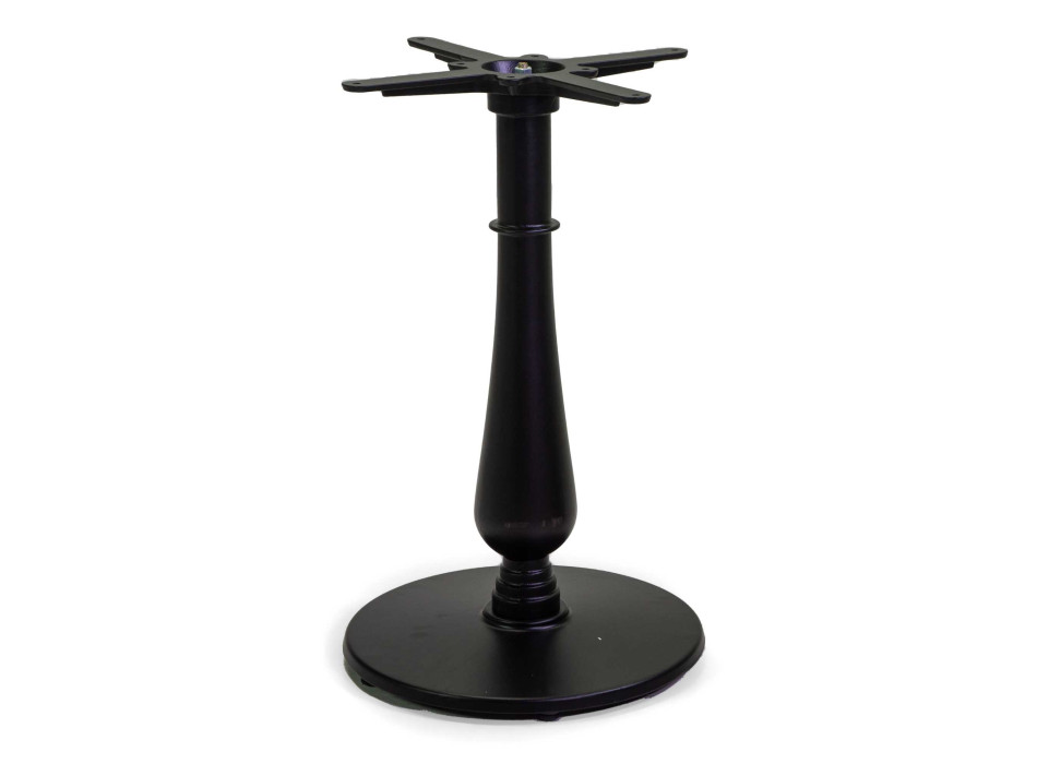 Base de mesa redonda Oscar em ferro fundido preto, cm ø43h72 Vacchetti