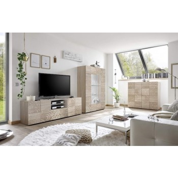 Móvel para TV MIRO com 2 portas e 1 gaveta, 181 x 57 x 43 cm