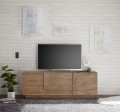 Base para TV JUPITER de 3 portas na cor nogueira