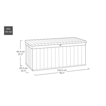 Baú para exterior DARWIN BOX KETER