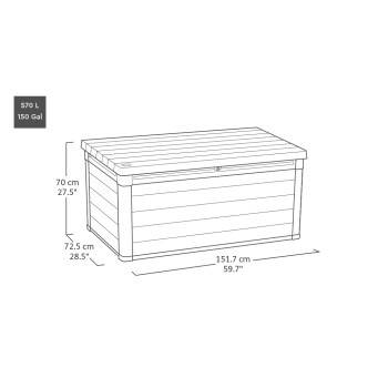 Baú de resina SIGNATURE DECO BOX Keter 