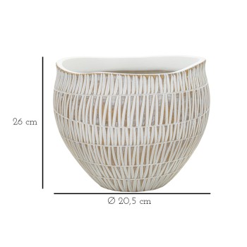 CACHEPOT DE RESINA ADESIVA