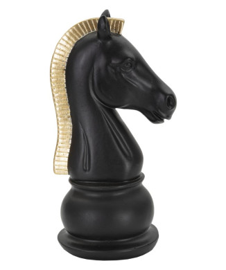 CAVALO PRETO E DOURADO