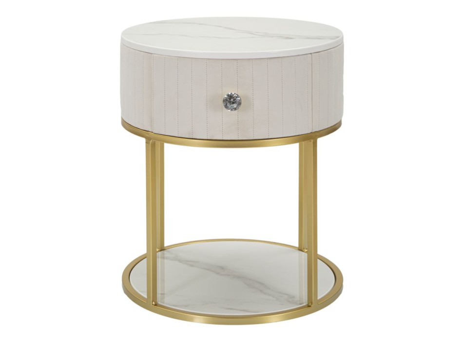 MESA DE CABECEIRA MONTPELLIER CREME