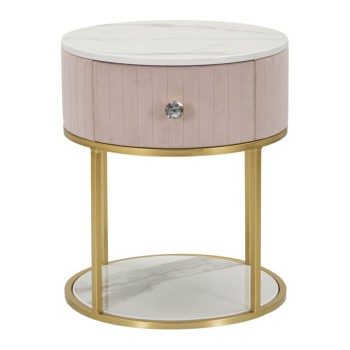 Mesa de cabeceira Montpellier rosa