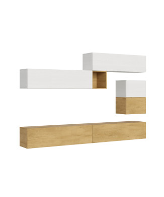 Composição Isoka - Composição de parede Isoka A10 para sala de estar, L 308 x P 39,2