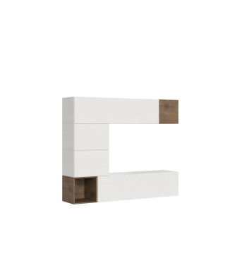 Composição Isoka - Composição de parede Isoka A11 para sala de estar: L 194 A 160 P 39,2