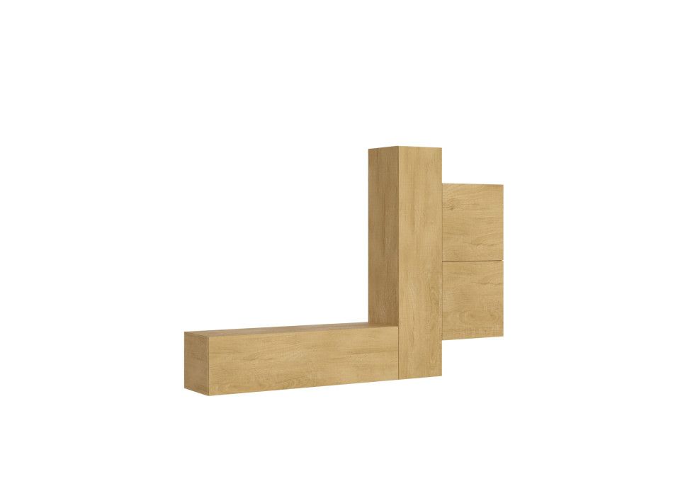 Composição Isoka - Composição de parede para sala de estar Isoka A112 L.254 A.173,6 P.39,2